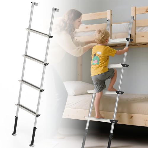 Pre-Assembled RV Bunk Ladder,3 Height Options (59.5"/60.5"/61.5"), Heavy Duty Bunk