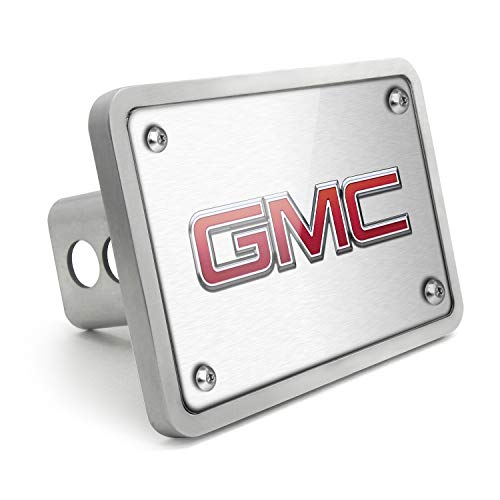 Ipick Image Made For Gmc 2010 Uv Graphic Brushed Silver Billet Aluminum 2 Inch Tow Hitch Cover #TOP12