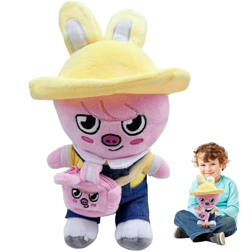 Stray Kids Peluche 25cm, Juguete de P-eluche Stra-y Kid-s, Skzo0 Plush Doll, SKZ0O Peluches, Skz00 Cartoon Peluche, Tray K-ids Muñeco de Peluch-e, Cumpleaños Regalo para Niños y fanáticos de SK (M2)