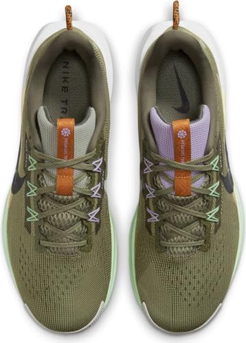 Nike Tênis masculino REACTX PEGASUS TRAIL 5 com cadarço, Azeitona média/antracite-vapor-azeitona neu