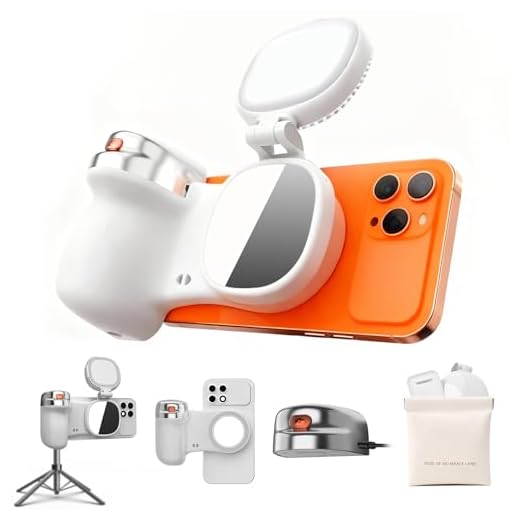 Ergonomic Magnetic Selfie Light Grip