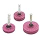 10 x Pinke Schleifscheiben 6mm T-Shaped Shank, 25mm / 30mm / 40mm Schleifstein Polierscheibe für Rotierende Werkzeuge