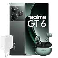 realme Smartphone GT6 256GB 12GB Razor Green EU + Buds Air 6 Forest Green EU + SUPERVOOC 120W Power...