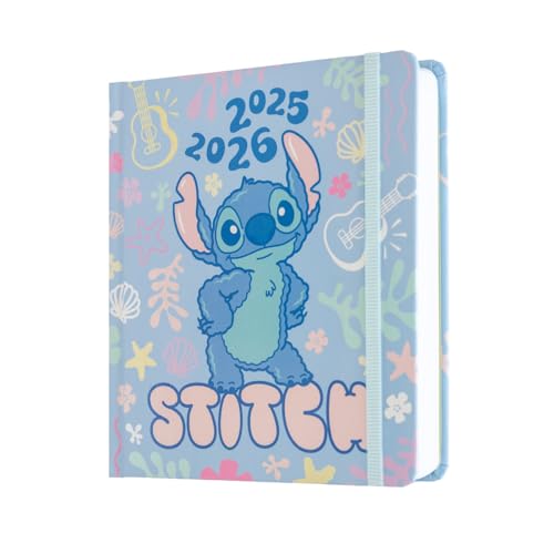 Grupo Erik - Agenda Stitch 2025 2026, Agenda Scolaire Journalier en Français, Fourniture Scolaire Stitch