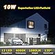 Psatfito G 10W LED Strahler, 1080LM superhelle Flutlicht, IP66 wasserdicht, 6000K Tageslichtweiß Flutlichtleuchte Außenleuchten für Lager, Garage, Hinterhof, 2 Stücke