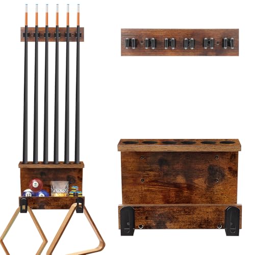 Pool Cue Wall Mount Holder for Billiards Accessories