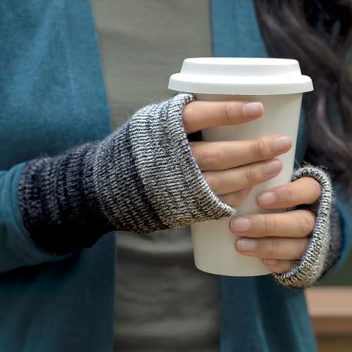 Alpaca Fingerless Mittens Gloves for Women 100% Super Soft Alpaca Fiber Handmade Fair Trade Typing Texting Gloves