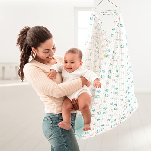 Image of Baybee Hanging Cradle and Swing for Baby 0 to 2 | Portable New Born Bassinet Jhula with Mosquito Net, Cotton Thottil Cloth | Uyyala Palna for Home Use (Blue)