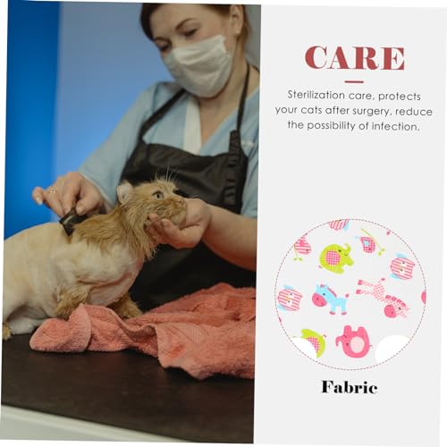 Traje para gatas hembras postoperatorio: ropa transpirable de protección abdominal, 3 uds. 8