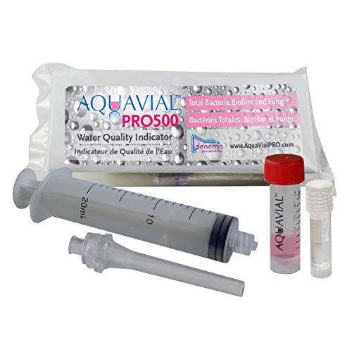 AquaVial PRO500 Professional Rapid Water Test Kit 3 Pack Water Testing Kit for Total Bacteria Yeast Mold Biofilm and Legionella Monitoring Water Tester Kit Made in Canada Highly Sensitive