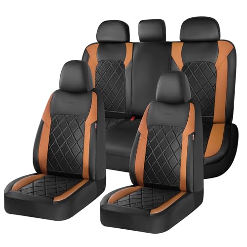 Image of Coverado Car Seat Covers, Seat Covers Full Set, 5 Seats Automotive Seat Cover, Mesh Breathable Seat Protectors, Universal Fit for Most Cars