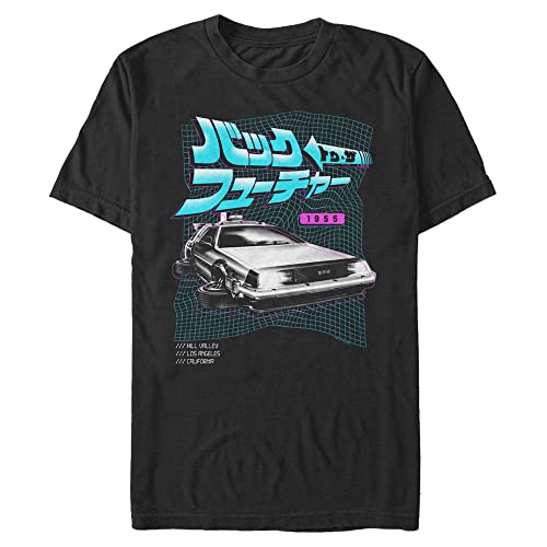 T-Shirt Back To The Future Kanji Delorean Homme idéal pour vos sorties geek