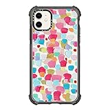 CASETiFY Ultra Impact Case for iPhone 11 - Magenta Confetti - Clear Black