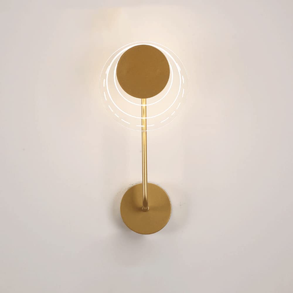 KXEcoLife Wall Sconce Geometrically Designed Acrylic Lamp LED 3-Color Mode Lighting for Corridor Stairs Indoor Fixture Lamps (1 Pack)