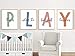 Kids Playroom Wall Art Boys Room Wall Decor Childrens Playroom Canvas Prints Baby Boy Kids Room Poster Decor Toddler Nursery Print Artwork Let'S Play Sign 8x10 Inch Set of 4 UNFRAMED
