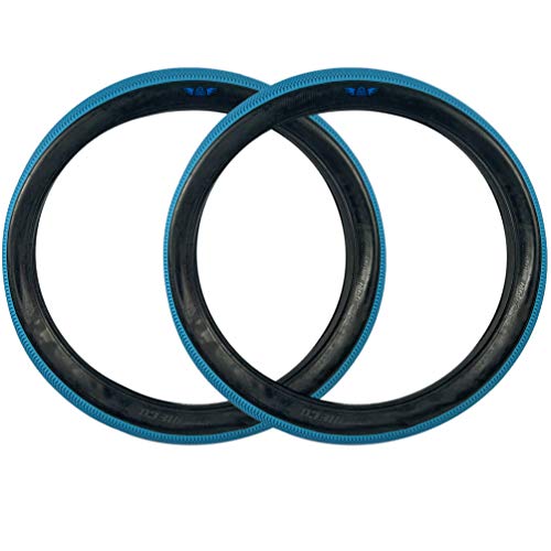 SE Bikes Speedster Beast Mode 27.5 x 3.0 OEM BMX Durable Wire Bead Replacement Dirt Street Bike Tire Bundle (Blue)