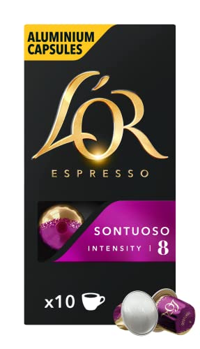 L'Or Espresso Café Cápsulas Sontuoso - 10 Cápsulas Compatibles Nespresso