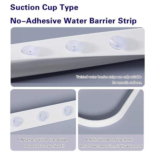 Barrera de ducha plegable flexible con protector antigoteo para fregadero 3