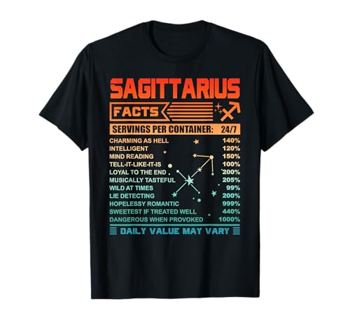 Sagittarius Facts Vintage T-Shirt