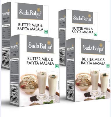 Sadabahar Masale Buttermilk Chaas Masala | Raita Masala | Boondi Raita Masala | Butter Milk Raita Powder (100gm X 4) (B08FQR63J4) Amazon Price History, Amazon Price Tracker