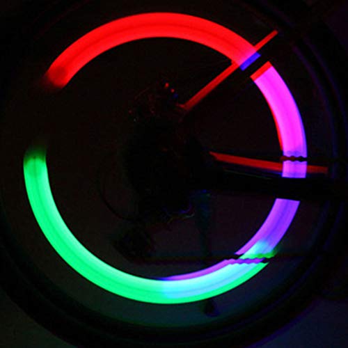 Luzes de LED para pneus de motocicleta e bicicleta, 8 peças da LIOOBO