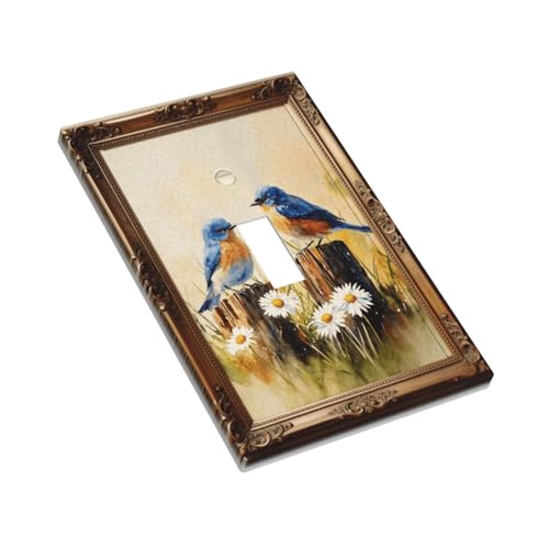 Plaque murale à bascule unique motif oiseaux pour finition chic - 4