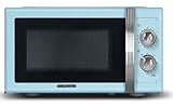 microondas azul zanussi Capacidad: 23 L SCHNEIDER - SMW23VMBL - Microondas para parrilla vintage - 23 litros - 6 niveles de potencia - Bandeja giratoria (27 cm) - Azul