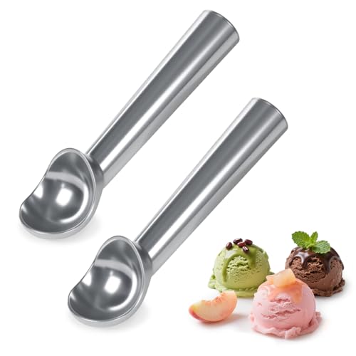 Nepfaivy Eisportionierer Eislöffel Portionierer 2 Stück - 18cm Eiskugelportionierer mit Antihaftbeschichtung, Leicht zu Reinigen, Robuster Eiskugelformer für Hart-Eiscreme, Gelato, Keksteig, Sorbet