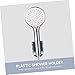 Homoyoyo 2Pcs Angle Punch Plastic Shower Head Holder Bracket Handheld Shower Holder for Easy Installation No Tools Required