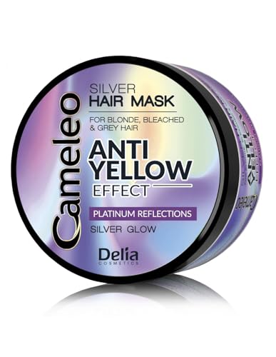 Delia Silver Masque pour cheveux blonds gris blanchis effet jaune 200 ml