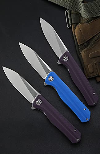 Image of Petrified fish PF818 3.54 inch D2 Steel Satin Blade Pocket Folding Knife