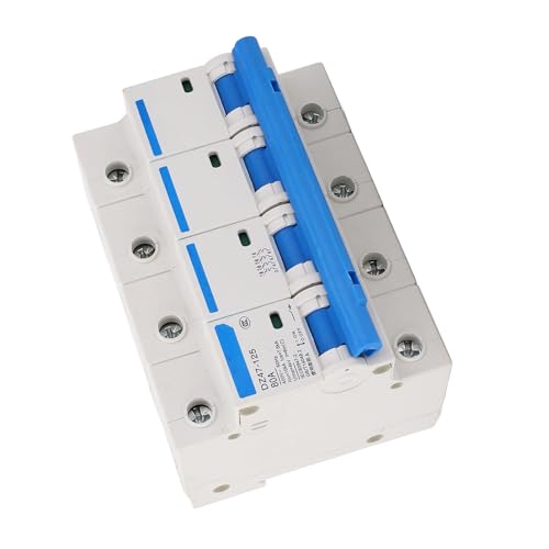 Disjoncteur 4 pôles 400V 80A rail DIN pour protection électrique - 7