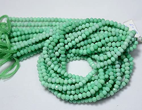 Chrysoprase perles rondelles 5mm pour créer vos bijoux bohèmes d'été