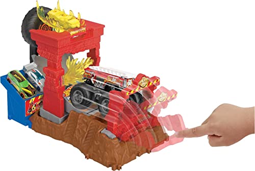 Hot Wheels Monster Trucks Playset & Toy Truck, Arena Smashers miniatura 4