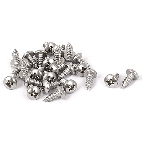 Tornillos autorroscantes M3.9x9.5mm cabeza redonda Phillips 25 pcs miniatura 1
