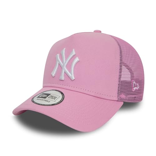New Era New York Yankees MLB Gorra de Camionero Gorra de béisbol Sombrero Emblema del Equipo NY Ajustable Rosa