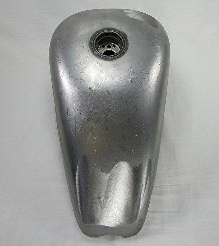 Scalloped Sportster Chopper Bobber Custom Build Gas Tank With Mounting Kit - Steel - 2.3 Gallon Capacity - Motorcycle Cafe Racer Fuel Cell Petrol #TOP4