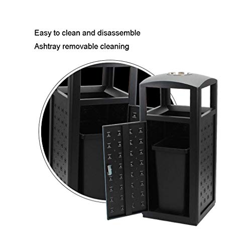 PLMNBQWE Mülleimer Abfalleimer, Innen- und Außenmülleimer für Kaffeehäuser, Campusse und Parks Mülleimer/C – Bild 5