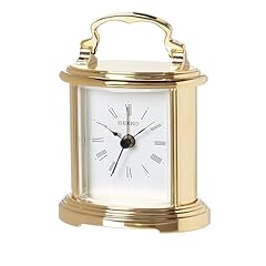 SEIKO QHE 109 GLH Gold Alloy Bedroom Alarm Carriage Clock, 4 . 3 x 3 Inches SEIKO QHE 109 GLH Gold Alloy Bedroom Alarm Carriage Clock, 4 . 3 x 3 Inches product image