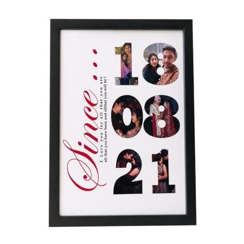 Image of HBH Customized Date Memory Frame with Special Day Keepsake | Customized Photo Frame