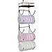 Y&ME YM Towel Rack Wall Mounted with Top Shelf,Towel/Wine Rack Holder Organizer with 5 Compartments and Top Wooden Shelf for Bathroom Storage Bath Towels, 30.7" L x 7" W