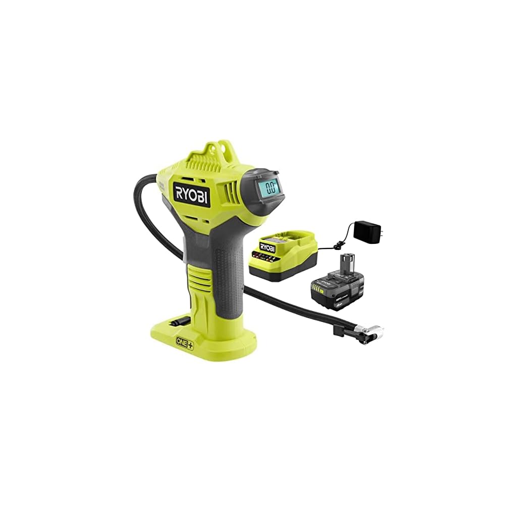 RYOBI-P737D-18-Volt-ONE-Cordless-High-Pressure-Inflator-40-Ah-High-Capacity-Lithium-Ion-Battery-Charger
