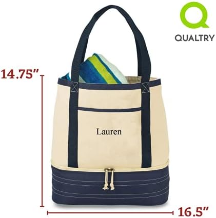monogrammed cooler tote
