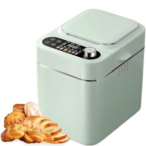 Maszyna do pieczenia chleba z 26 zaprogramowanymi funkcjami, 13-godzinny timer opóźnienia, zawiera rękawiczki i łyżkę pomiarową do pieczenia zakwasu