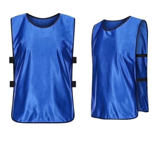 Sports Petos de Entrenamiento Chaleco deportivo for adultos y niños, camisetas de fútbol, ​​petos de entrenamiento for equipos, chaleco transpirable, camiseta de fútbol for correr(Dark Blue(6pcs),M)