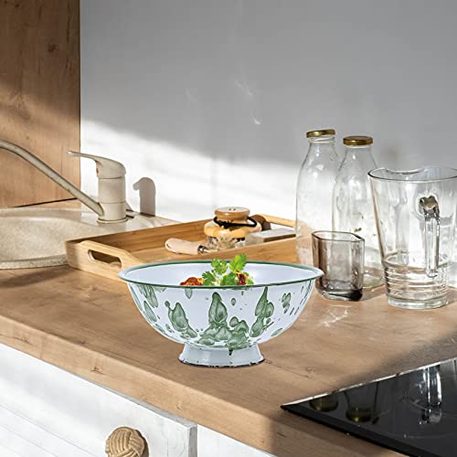 Bestonzon 4Pcs Rice Wash Salad Decor Tall Bacon Cooking Oz Phos Indoor Chinese Camping Cuisines Kitchen Cm Retro Multipurpose Slip Asian Classic Capacity Trays Dishes Style Soup For Fruits #TOP2