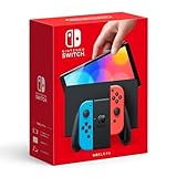 Nintendo Switch Console - OLED Model with Neon Blue and Red Joy-Con (Japanese Version)