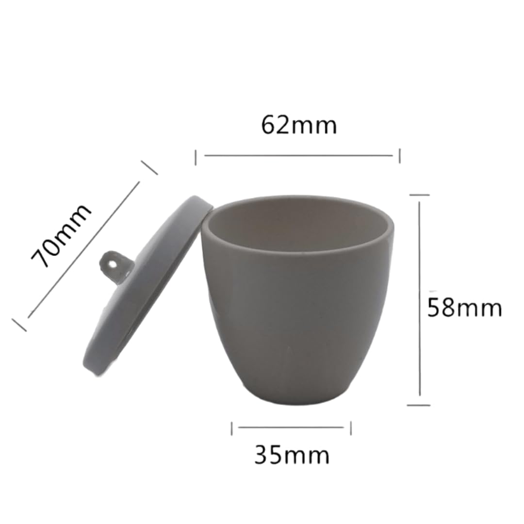 Crogioli in ceramica ad alta temperatura da 10 pezzi con coperchi - Crogioli in porcellana durevoli(100ml)