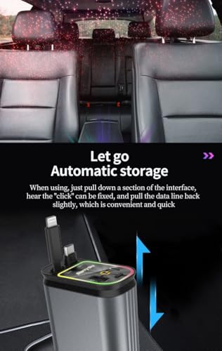 Cargador coche de 240W Starry Sky con cuatro puertos para evitar baterías descargadas en ruta 7