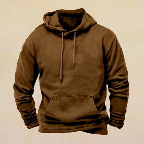 Ropa proteccion solar hombres sudadera capucha negra y café M 3